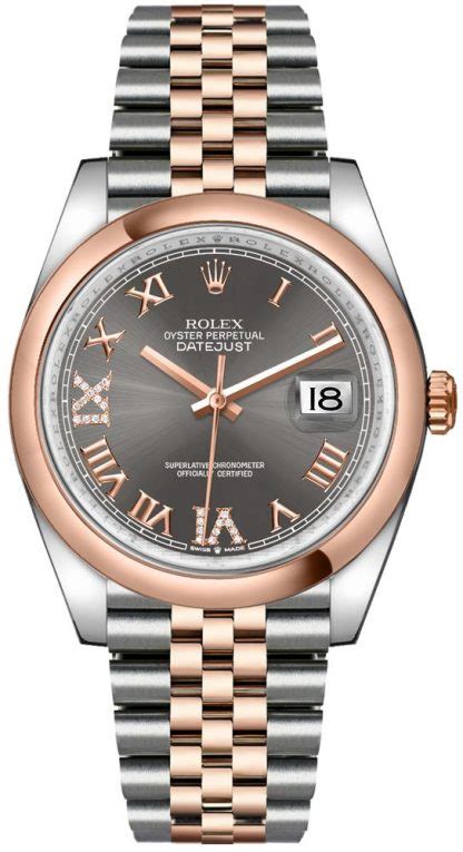 rolex datejust 36 oro rosa e acciaio